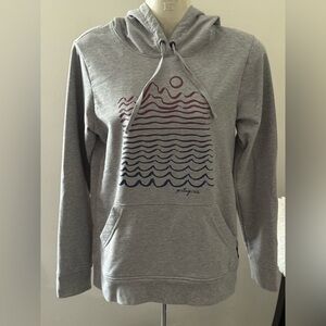 5. Patagonia Gray Hoodie with Wave Graphic